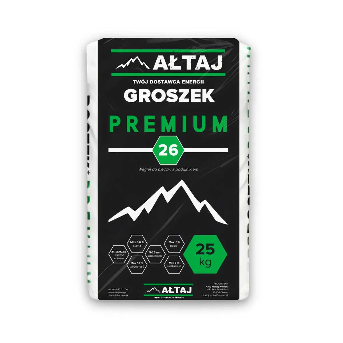 Groszek Premium 8-25 mm (worki 25 kg)