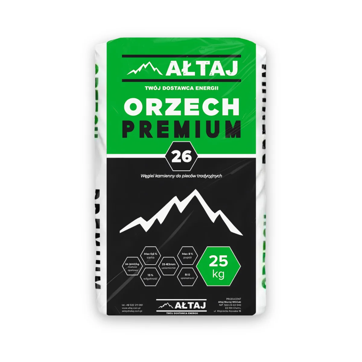 Orzech Premium 25-50 mm (worki 25 kg)